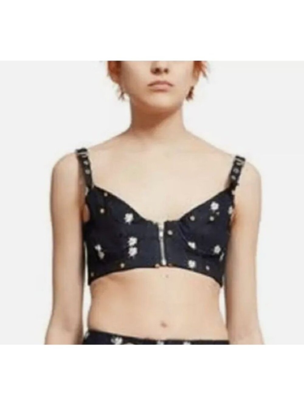 Miaou Dylan Bra Top Embroidered NWOT - Size L